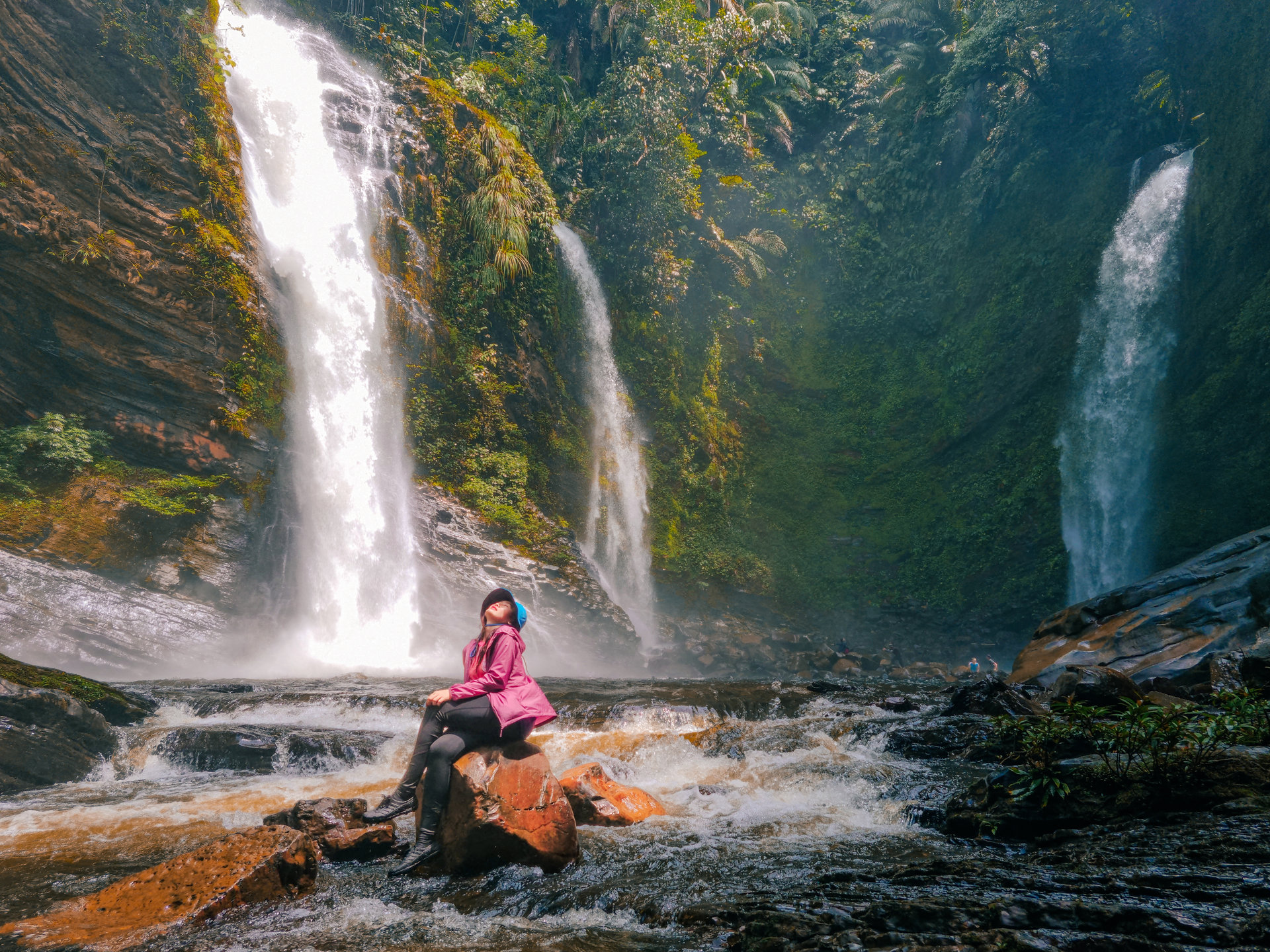 Waterfall in the Sarawak rainforest
