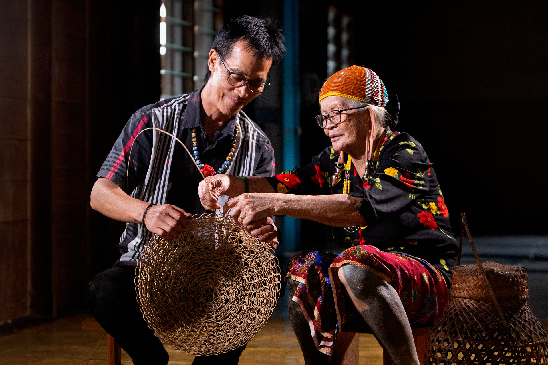 Traditional craft being made in Sarawak