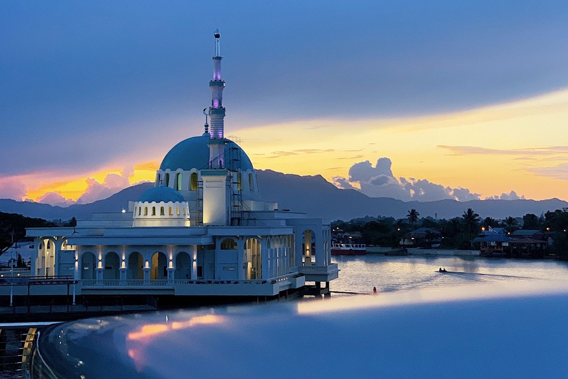 Floating Mosque on the Sarawak River, Kuching